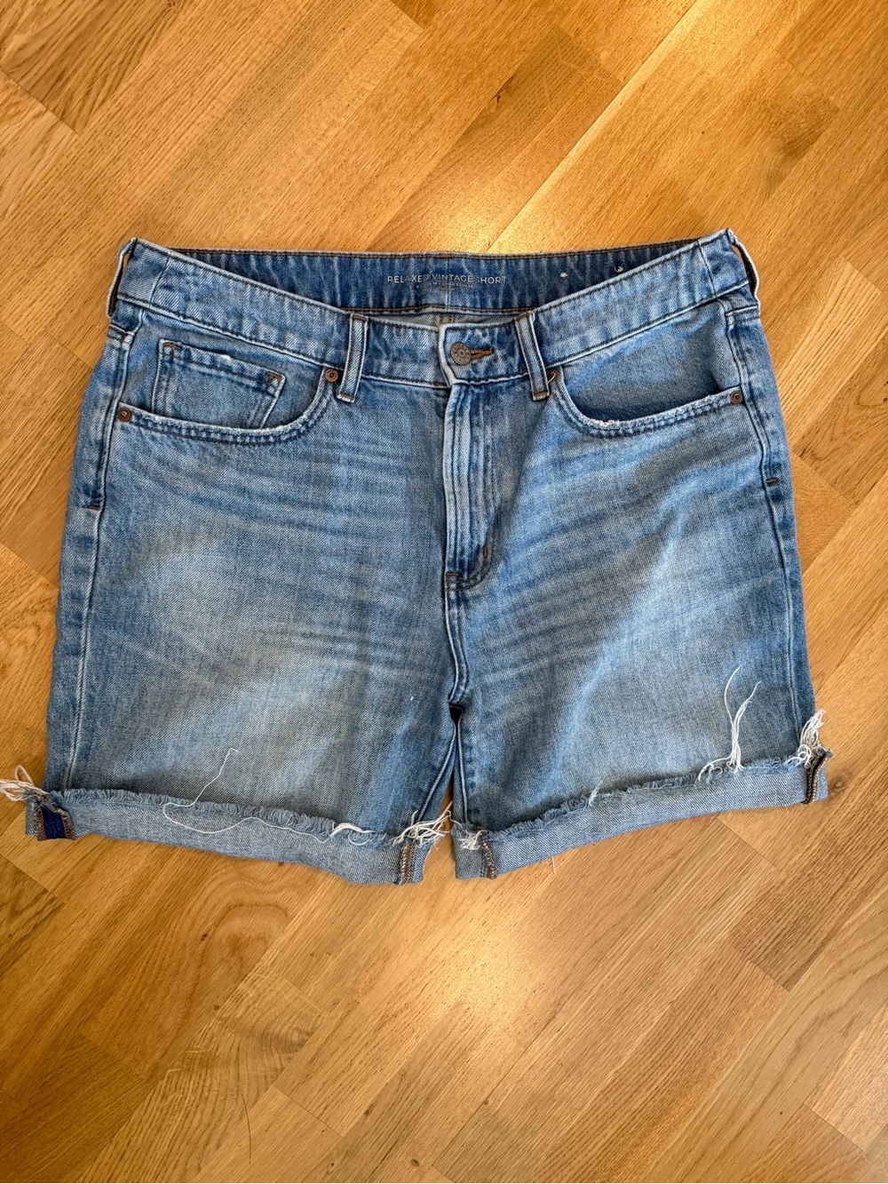 Chico's Medium Wash Denim Cutoff Shorts - Picture 9 of 9